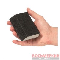Губка для шлифования трапеция 110 х 75 х 54 х 25 мм оксид алюминия К240 HT-0824 Intertool