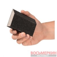 Губка для шлифования трапеция 110 х 75 х 54 х 25 мм оксид алюминия К60 HT-0806 Intertool
