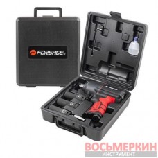 Пневмогайковерт ударный Twin Hammer с регулировкой усилия 1/2 c набором головок 1450Hм 7000об/мин F-82549K4 Forsage