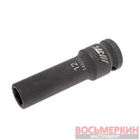 Головка ударная глубокая 1/2 6 гранная 12 мм длина 82 мм 448212 JTC