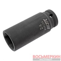 Головка ударная глубокая 1/2 6 гранная 24 мм длина 82 мм 448224 JTC