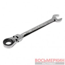 Ключ рожково-накидной шарнирный с трещоткой 16 мм 3456 JTC