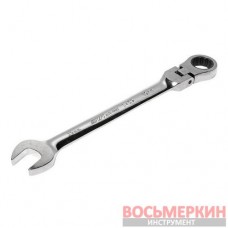 Ключ рожково-накидной шарнирный с трещоткой 19 мм 3459 JTC