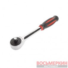 Трещотка ротационная вращение рукояткой 1/4 60 зубцов 180 мм 5332 JTC