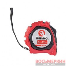Рулетка с фиксатором 5 м Магнит MT-0505 Intertool