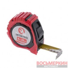 Рулетка с фиксатором 8 м Магнит MT-0508 Intertool