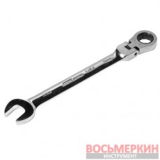 Ключ рожково-накидной шарнирный с трещоткой 14 мм 3454 JTC