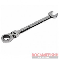 Ключ рожково-накидной шарнирный с трещоткой 14 мм 3454 JTC