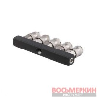 Разветвитель воздуха 1/4 на 5 выходов прямой с быстроразъемными соединениями 10bar PT-1857 Intertool