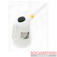Емкость мерная пластиковая для заливки масла 1л c крышкой RF-887C001 RockForce