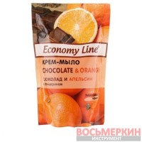 Крем-мыло жидкое с глицерином дой-пак Economy Line Шоколад апельсин 460г