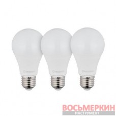 Лампы светодиодные набор из 3 штук LL-0015 LED A60 E27 12Вт 150-300В LL-3015 Intertool