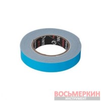 Лента клейкая двухсторонняя PROF FIX 12 мм x 2 м x 1 мм белая вспененный полиэтилен Storm KT-0820 Intertool