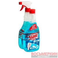 Средство для мытья стекол триггер морозная свежесть SAMA 500 мл запаска 500 мл