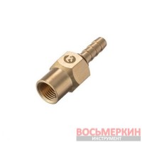 Шарнир поворотный внутренняя резьба 1/4 на шланг 8 мм латунь STORM PT-2201 Intertool