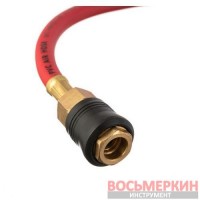 Шланг гибридный 20 атм 6 х 11 мм 15 м с латунными быстроразъемными соединениями PT-1765 Intertool