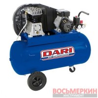 Компрессор 100л 320л/мин 220B 2,2кBт поршневой с ременным приводом DEC100-330M-220-ITALY Dari