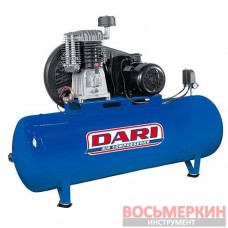 Компрессор 500л 860л/мин 380B 5.5кBт поршневой с ременным приводом DEF500-840-380-ITALY Dari