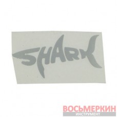 Наклейка Shark серая 10 см х 5 см