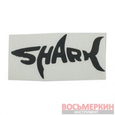 Наклейка Shark черная 10 см х 5 см