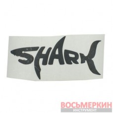 Наклейка Shark черная 17 см х 8 см