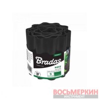 Бордюр волнистый газонный 9 м х 20 см черный OBFBK 0920 Bradas