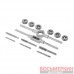 Набор плашек M3-M10 и метчиков M3-M10 14 единиц SD-8024 Intertool