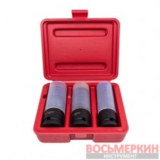 Набор головок ударные в защитном кожухе 3 предмета 1/2 6 гранные 17,19,21 мм в кейсе F-4035 Forsage