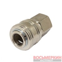 Быстроразъем пневматический с клапаном внутренняя резьба 1/4 FK-SE1-2SF ForceKraft