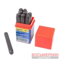 Набор цифровых штампов 9 предметов 6 мм в пластиковом футляре PA-6855-6 Partner