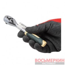 Трещотка реверсивная с резиновой ручкой 1/4 RF-80222W RockForce