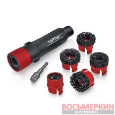 Набор инструментов для чистки колесных шпилек и ступиц 8 единиц JGAT0802 Toptul