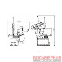 Шиномонтажный станок с третьей рукой 220V 10-26 Т626R-220 ShiningBerg