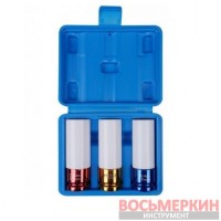 Набор головок ударных для литых дисков 17 19 21 мм VT01223 JTC