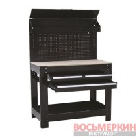 Верстак слесарный металлический с тремя выдвижными ящиками TSA4524C Torin