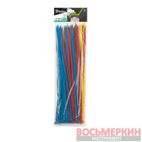 Кабельные стяжки пластиковые 4,8 x 250 мм 100 штук COLOUR MIX TSM51148250 Bradas
