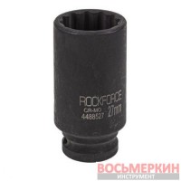 Головка ударная глубокая 1/2 27 мм 12 гранная RF-4488527 RockForce