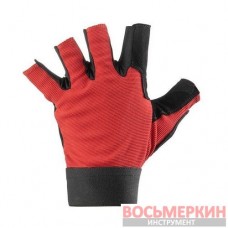 Перчатка без пальцев кожанная усиление на ладони 10 SP-0148 Intertool
