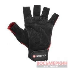Перчатка без пальцев кожанная усиление на ладони 10 SP-0148 Intertool