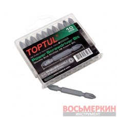 Набор бит 1/4 PH2х65мм двухсторонних 10шт. GAAW1001 Toptul