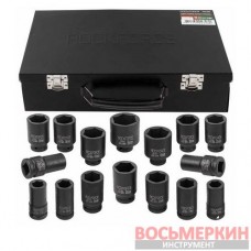 Набор головок ударных глубоких 16 предметов 3/4 в металлическом кейсе RF-6162-5MPB RockForce