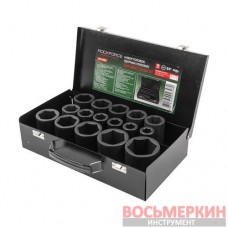 Набор головок ударных глубоких 16 предметов 3/4 в металлическом кейсе RF-6162-5MPB RockForce