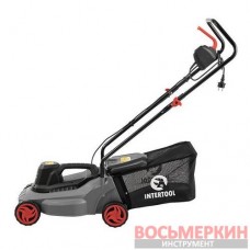 Газонокосилка электрическая 1.2 кВт 230 В 3300 об/мин контейнер 30 литров DT-2260 Intertool