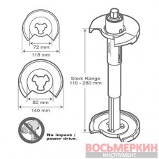 Cтяжкa пpужин унивepcaльнaя 5 eдиниц JGAI0503 Toptul