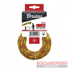 Леска для триммера ULTRA L3 1,6x15м карта ZUL3T1615K Bradas