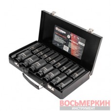 Набор ударных глубоких шестигранных торцевых головок 1/2 17 предметов FK-4172-5MPB ForceKraft