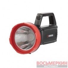 Фонарь аккумуляторный 1LED+1COB LED power bank индикатор заряда солнечная панель LB-0107 Intertool
