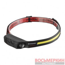 Фонарь налобный аккумуляторный 9 режимов работы сенсор STORM LB-0315 Intertool