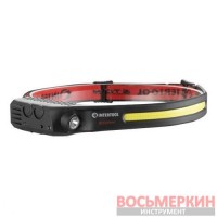 Фонарь налобный аккумуляторный 9 режимов работы сенсор STORM LB-0315 Intertool