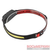 Фонарь налобный аккумуляторный 9 режимов работы сенсор STORM LB-0315 Intertool